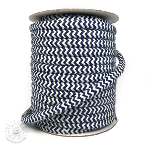 Polyesterová šnúra pletená ZIG ZAG dark blue