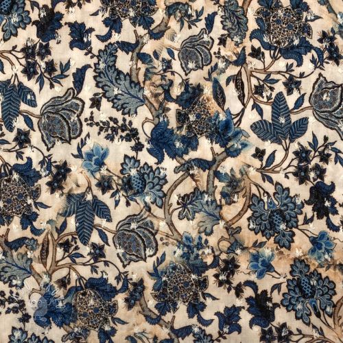 Viskóza RADIANCE Paisley floral multi blue digital print
