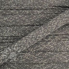 Bavlnená šnúra plochá 15 mm melange grey