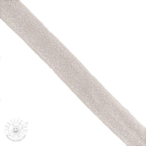 Lemovacia guma glitter 20 mm nude