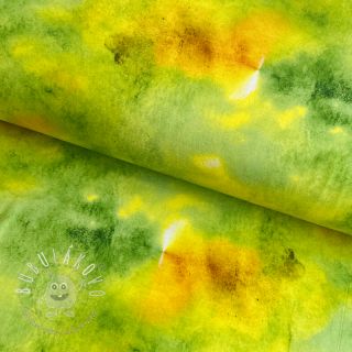 Úplet VISCOSE LYCRA HEAVY Tie dye design D digital print