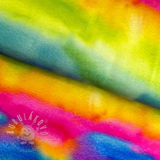 Úplet VISCOSE LYCRA HEAVY Tie dye design C digital print