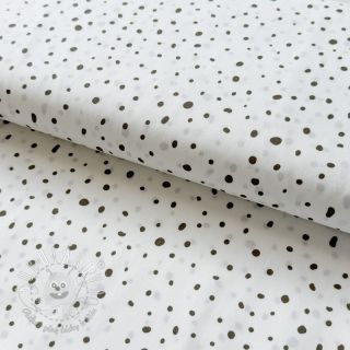 Bavlnená látka Small dots Snoozy taupe