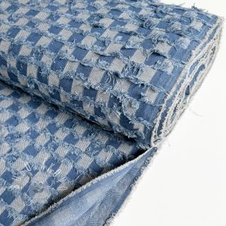 JEANS Check Jacquard BLUE