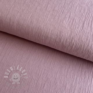 Dvojitá gázovina/mušelín MELANGE JACQUARD lilac