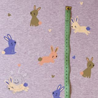 Úplet Bunnies purple melange