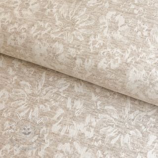 Viskóza s ľanom JACQUARD Maria natural