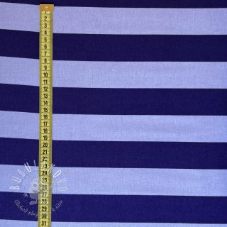 Bavlnená látka FLANNEL Stripes cobalt