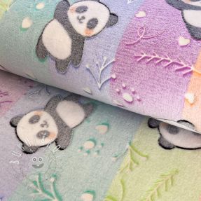 Wellness Fleece Glow in the dark Panda and friends design D