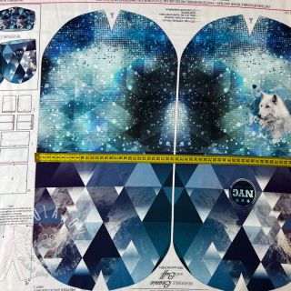 Teplákovina Ice Crystals PANEL SET FOR ADULTS digital print