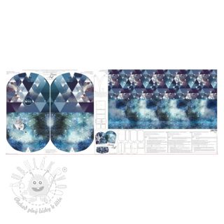 Teplákovina Ice Crystals PANEL SET FOR ADULTS digital print