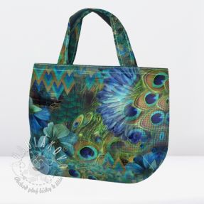 Dekoračná látka BAG Peacock design panel