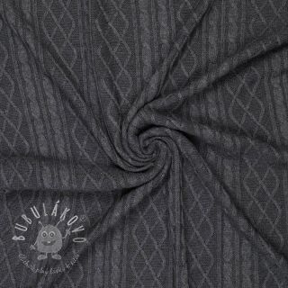 Svetrovina Jacquard CHAIN dark grey