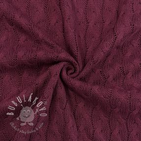 Svetrovina Jacquard CABLE bordeaux