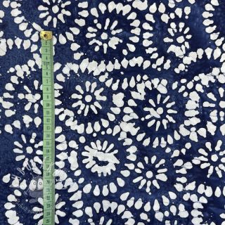 Bavlnená látka BATIK NEW INDIGO design B