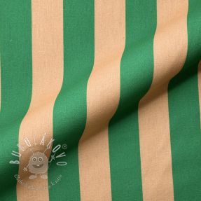 Dekoračná látka premium Joyful Basic Stripe green digital print