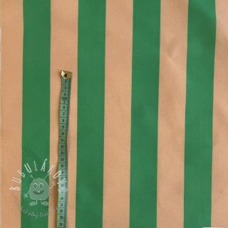 Dekoračná látka premium Joyful Basic Stripe green digital print