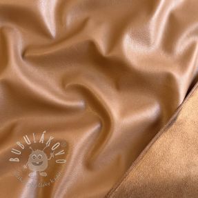 Umelá koža odevná SUEDE cognac