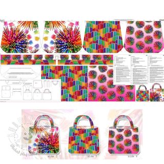 Dekoračná látka KIDS BAG Pencil explosion panel