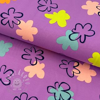 Úplet Flower prints lavender