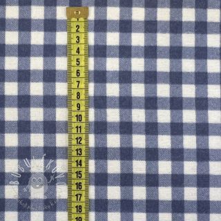 Bavlnená látka FLANNEL Check blue