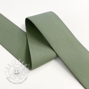 Guma hladká 4 cm olive green