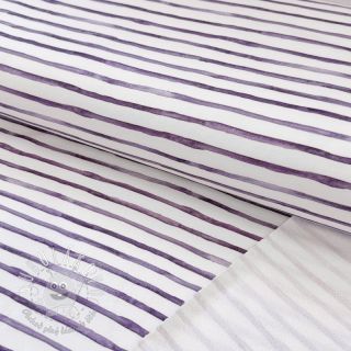 Teplákovina Wavy stripes violet digital print