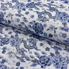 Dekoračná látka jacquard Draco blue