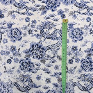 Dekoračná látka jacquard Draco blue