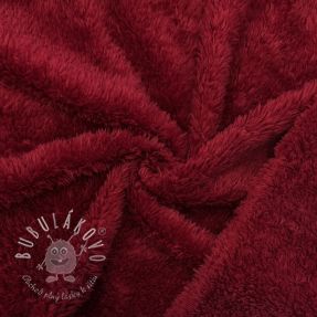 DOUBLE FACE FLEECE TEDDY bordeaux