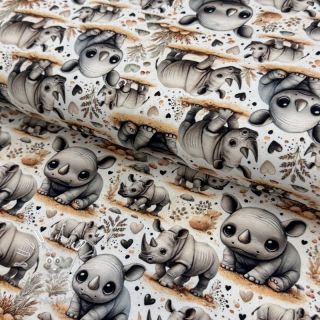 Úplet Wildlife doll eyes design B digital print