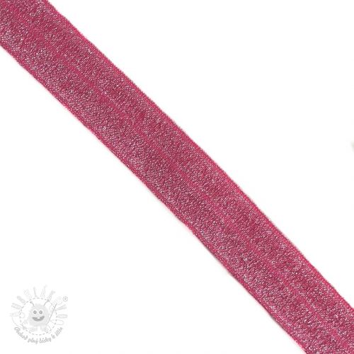 Lemovacia guma glitter 20 mm fuchsia